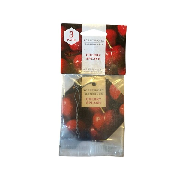 Bundle 1 Scentsy Cherries Jubile & 3 Sentworx Cherry Splash Air Freshener - Picture 2 of 3